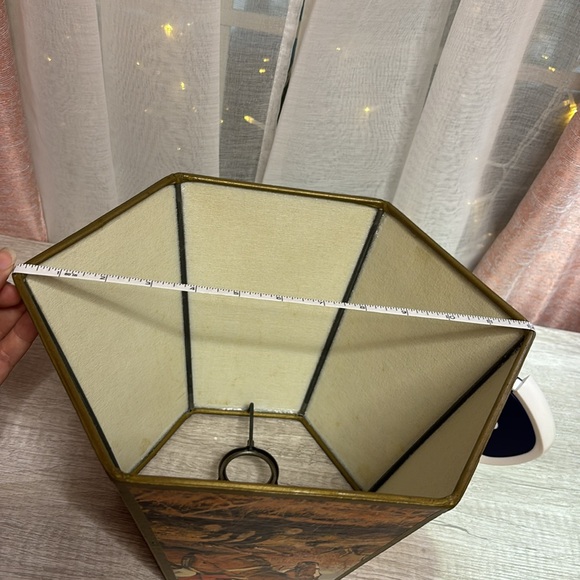 Vintage Fox Hunting Themed Decorative Lamp Shade - Picture 15 of 16